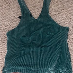 NEVER worn UO crushed velvet crop top!